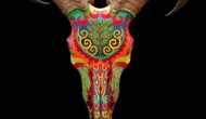 Aoudad Skull   |  Acrylic on Skull