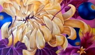 CRISANTEMO (Chrysanthemum)  |  48x48 inches  | Acrylic